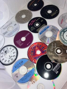 Assorted Audio CDs - Mixed Colors Crafting or Collecting Purposes (scratches)